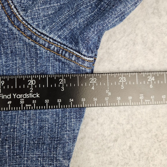 VTG Calvin Klein Jeans Classic Cropped Denim Jacket Medium Wash Women's Size XL - Picture 4 of 8